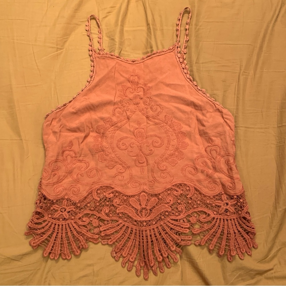 La Hearts Embroidered Tank